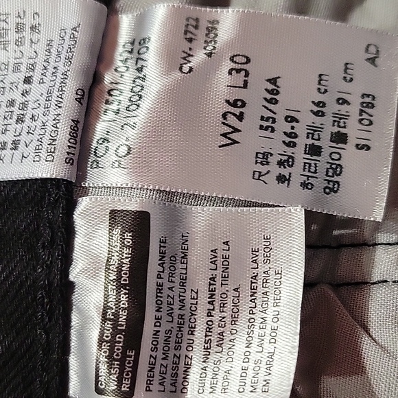 Levi's 501 Straight Leg Black Wash Jeans US 26 - Picture 15 of 15